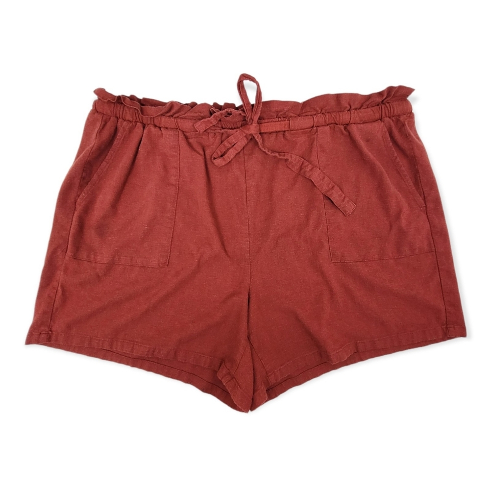 Torrid Linen Drawstring Shorts: size 1